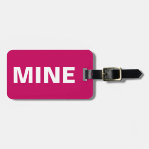 roze mijn bagagelabel
