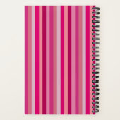 Roze mijn dagboek bij mij Striped Journal Notitieboek (Achterkant)