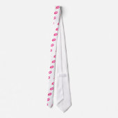 Roze mijn lips stropdas (Achterkant)