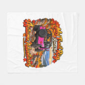 Roze_Mijn Trail Rig Fleece Deken (Voorkant (Horizontaal))