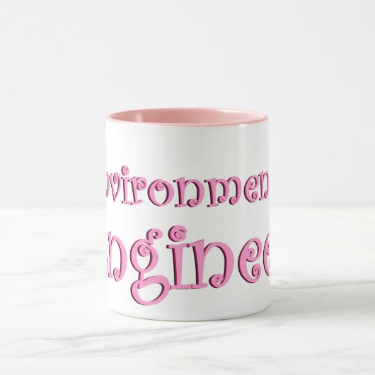 Roze Milieu Ingenieur Mok (Midden)