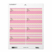Roze milieukeur voor warmtebron etiket (Full Sheet)