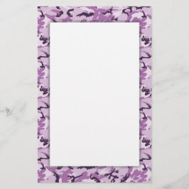 Roze militair patroon van Camouflage Briefpapier