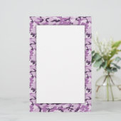 Roze militair patroon van Camouflage Briefpapier (Staand voorkant)