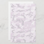 Roze militair patroon van Camouflage Briefpapier (Voorkant / Achterkant)
