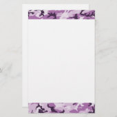 Roze militair patroon van Camouflage Briefpapier (Voorkant / Achterkant)