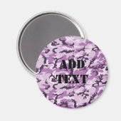 Roze militair patroon van Camouflage Magneet (Voorkant / Achterkant)