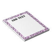 Roze militair patroon van Camouflage Notitieblok (Schuin)