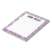 Roze militair patroon van Camouflage Notitieblok (Linkerzijde)