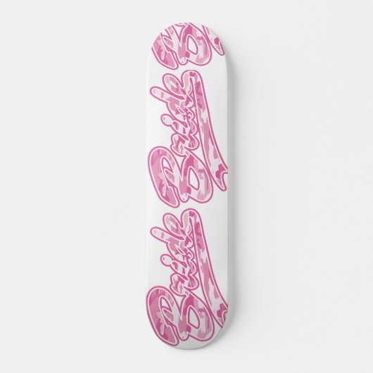 Roze militaire bride Camouflage Persoonlijk Skateboard (Voorkant)