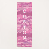 Roze militaire camouflage van het camouflage leger yogamat (Voorkant)