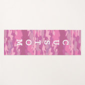 Roze militaire camouflage van het camouflage leger yogamat (Voorkant (horizontaal))