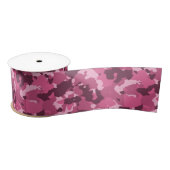 Roze militairen van Camouflage Camo Satijnen Lint (Spoel)