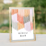 Roze Mimosa Bar Fringe Bachelorette Tafelteken<br><div class="desc">Dit moderne randontwerp geeft een speelse knipoog naar fiesta of de chicste soirée van hen allemaal! De kleuren zijn levendig,  speels en uitnodigend met de juiste mate van verfijning.</div>