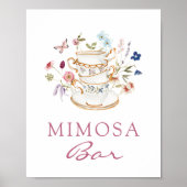Roze Mimosa Bar Poster (Voorkant)