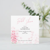 Roze Mimosas Bridal Shower Kaart (Staand voorkant)