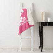 Roze "Mindful Bunny" Gezellig Sherpa Deken (In situ)