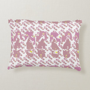 Roze Mini Flop Flop Patroon Accent Kussen