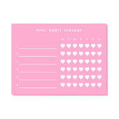 Roze Mini Gewoonte Tracker Plaknotities Post-it® Notes