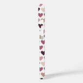 Roze Mini Harten en Pruim Romantisch Liefdesmotief Case-Mate iPhone Case (Achterkant / Links)