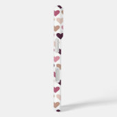 Roze Mini Harten en Pruim Romantisch Liefdesmotief Case-Mate iPhone Case (Achterkant / Rechts)