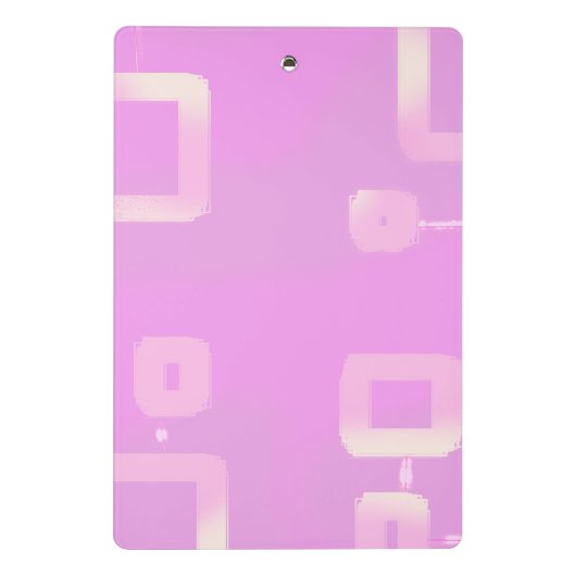 Roze Mini Klembord (Achterkant)