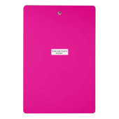 Roze mini klembord met harten (Achterkant)