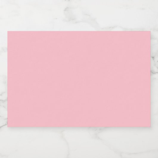 Roze Mini Mousserende Wijn Label Sparkling Wijnetiket (Enkel label)