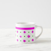  Roze mini-print Floral Espresso Mok (Rechts)