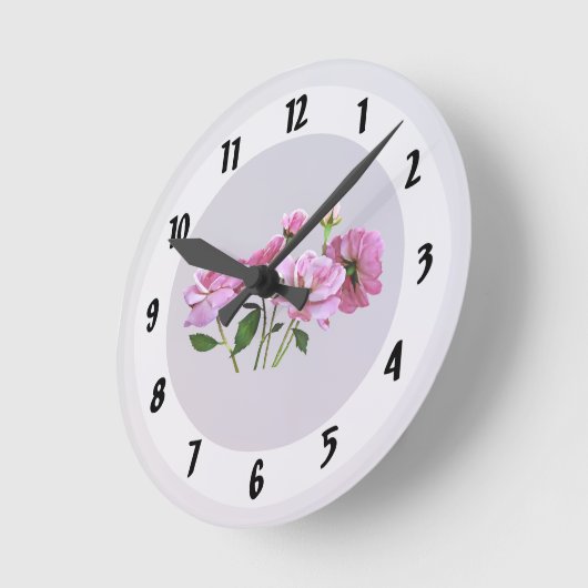 Roze Miniatuur Rozen Ronde Klok (Hoek)