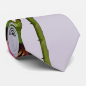 Roze Miniatuur Rozen Stropdas (Opgerold)