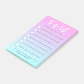 Roze minieme pastel ombre om lijst te doen | Jouw  Post-it® Notes (Schuin)