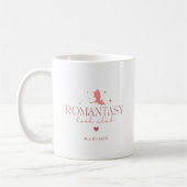 Roze Minimal Custom 'Romantasy' Book Lovers Koffiemok (Links)