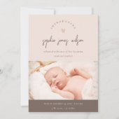 Roze minimale hartstilstand Aankondiging van de ge (Voorkant)