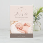 Roze minimale hartstilstand Aankondiging van de ge (Staand voorkant)