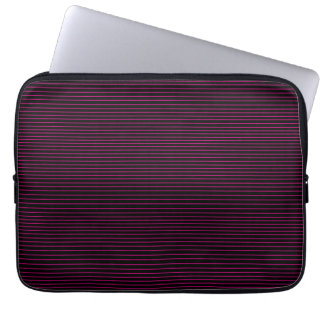 Roze minimale lijnen laptop sleeve