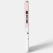 Roze minimale vormgeving met stippen Hoesje-Mate i Case-Mate iPhone Case (Achterkant / Links)
