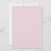 Roze minimale Waterverf duif kruis meisje doop Kaart (Achterkant)