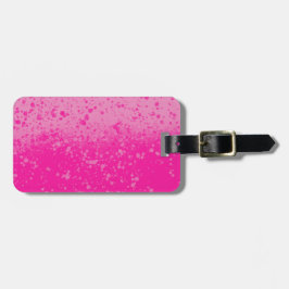 Roze minimalisme bagagelabel