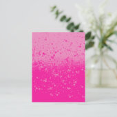 Roze minimalisme briefkaart (Staand voorkant)