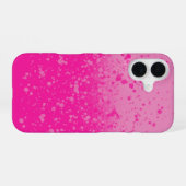 Roze minimalisme  iPhone 16 hoesje (Achterkant horizontaal)
