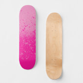 Roze minimalisme persoonlijk skateboard (Voorkant)