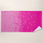 Roze minimalisme strandlaken (Voorkant)