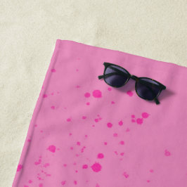 Roze minimalisme strandlaken