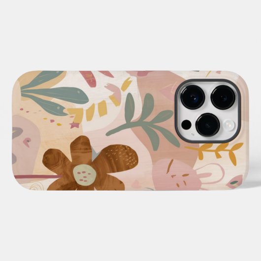 Roze minimalist Case-Mate iPhone case (Achterkant (horizontaal))