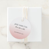 Roze minimalistisch Label product (In situ)