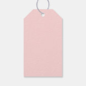 Roze Minimalistisch Logo | Aangepaste Zakelijke Hu Cadeaulabel (Achterkant)