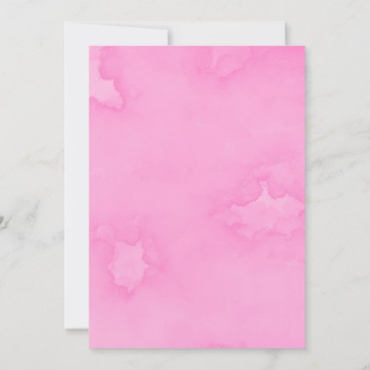 Roze Minimalistisch Manuscript zeg niet Baby uitno (Achterkant)