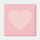 Roze minimalistisch ontwerp voor het hart magneet (Voorkant)