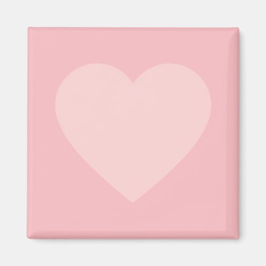 Roze minimalistisch ontwerp voor het hart magneet (Voorkant)